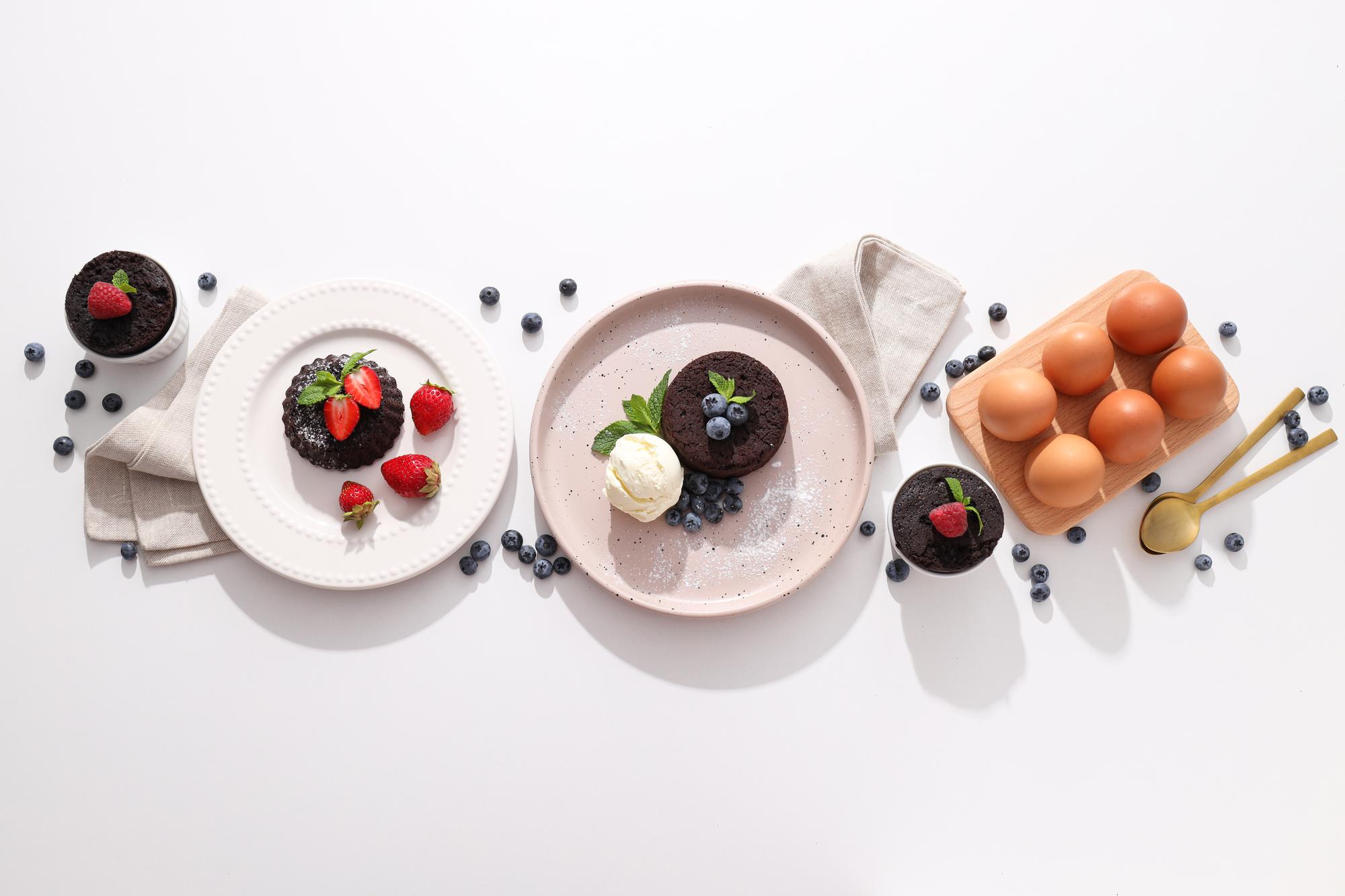 Assorted plated dishes from a workshop
